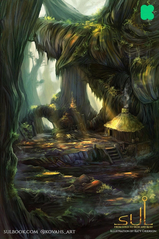 Vander's Hut - Illustration from my co-authored novel Sul.