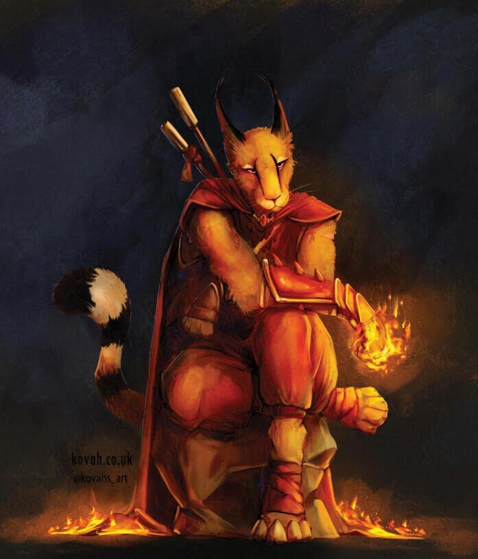 Dragon Monk - Personal Illustration of my DnD character